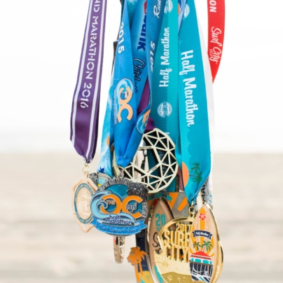 Becky's Marathon Medals