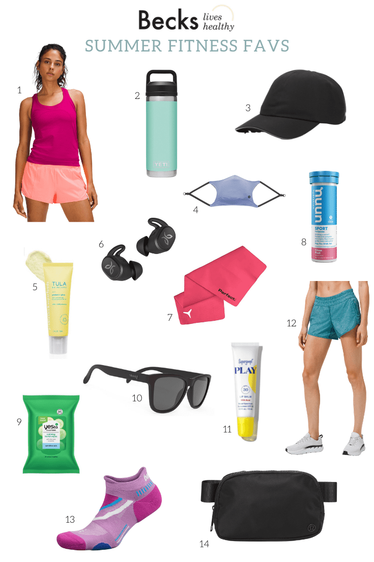 Summer Workout Essentials - Becks Lives Healthy